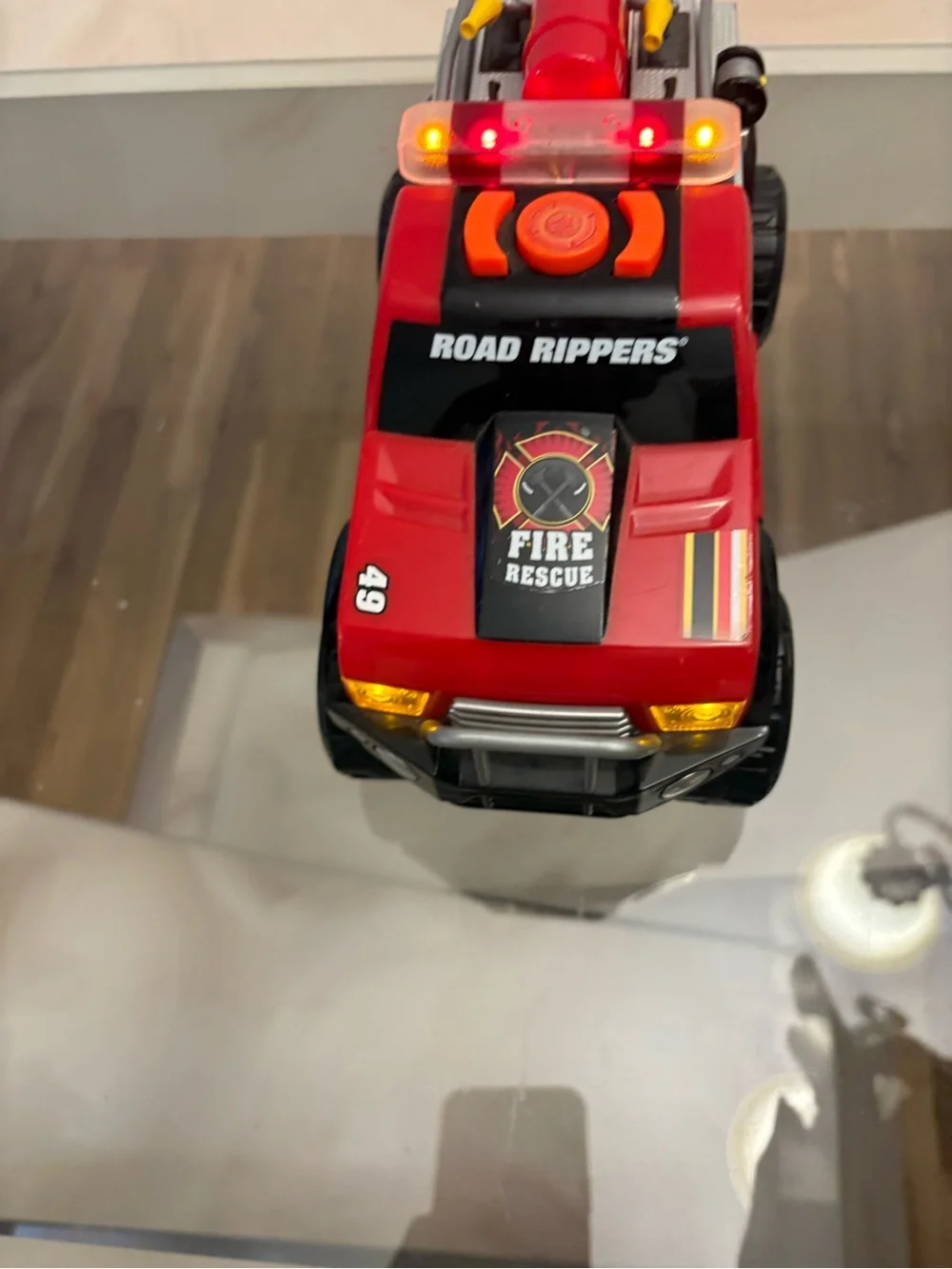 Red Fire Rescue Toy Truck for Kids - Durable Play Vehicle